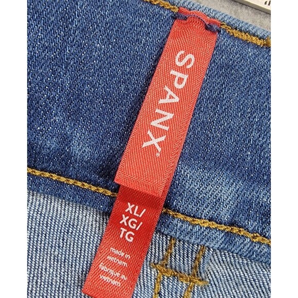 Spanx Jeans Womens XL 35x32 Boot High Rise Medium Pull On Stretch Modern Western - Picture 12 of 15